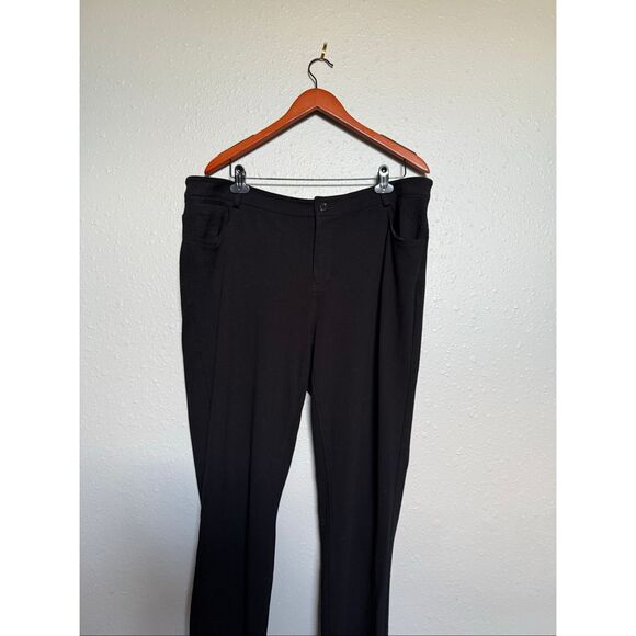 Lauren Ralph Lauren Woman 18W Black Ponte Cropped Dress Pants – Stretch, - Picture 4 of 11